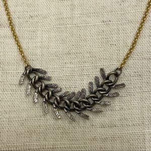 Mixed Metal Barb Wire Necklace